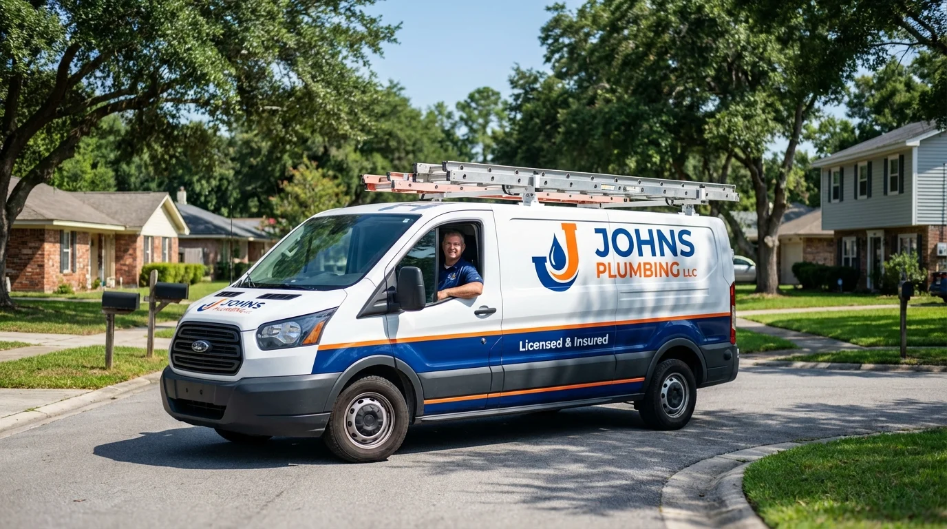 Johns Plumbing LLC service van in Sun City West, AZ