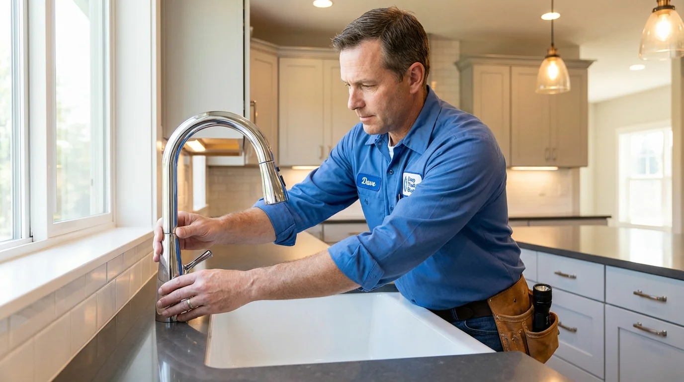 Kitchen faucet installation by Johns Plumbing LLC in Sun City West