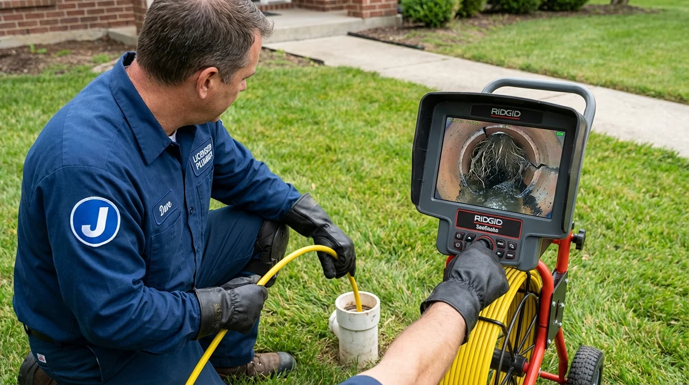 Sewer camera inspection being performed by Johns Plumbing LLC in Sun City West